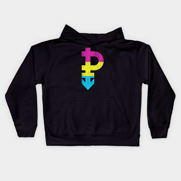 Pansexual Symbol LGBT Pride Kids Hoodie by ProudToBeHomo